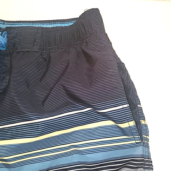 Starting Point Stripe Print Activewear Board Shorts Swim Trunks Small 32" Waist - Picture 4 of 16